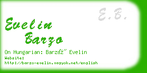 evelin barzo business card